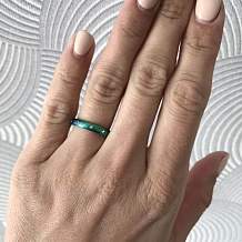 Изображение кольцо тонкое обручальное цвета радуги spikes KL-001511