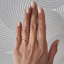 Изображение кольцо толщиной 3мм классическое обручальное spikes KL-001509