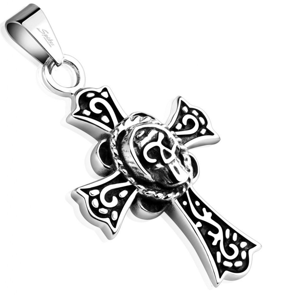 Подвеска Кельтский крест с черепом