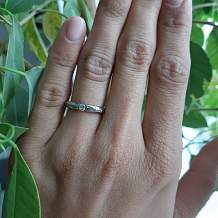 Изображение кольцо с надписью навсегда любовь spikes KL-001357