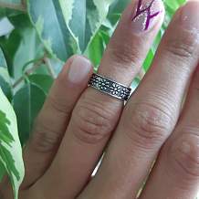 Изображение кольцо на фалангу с цветами spikes KL-001424