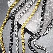 Изображение цепь сталь плетение коробочка spikes TS-000242, TS-000243, TS-000245, TS-000244