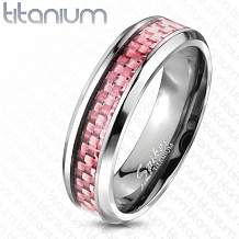 Изображение кольцо с розовым карбоном spikes KL-001527