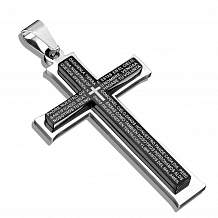 Изображение крест большой с молитвой на испанском  spikes PO-000626
