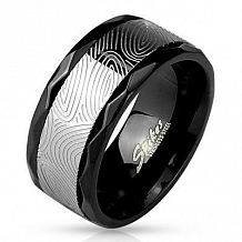 Изображение кольцо с отпечатком пальца spikes KL-000880